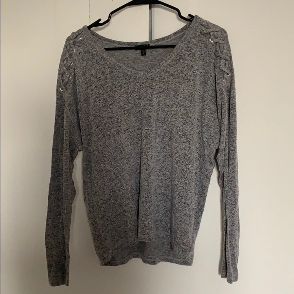Express sweater with shoulder details